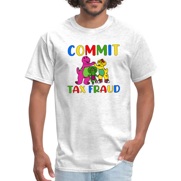 "Commit Tax Fraud" - Unisex Classic T-Shirt - light heather gray