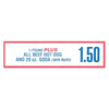 "$1.50 Costco Hot Dog" - Bumper Sticker - white matte