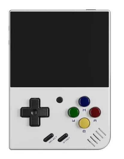 Miyoo Mini+ Plus - Retro Handheld Game Console (White) (64gb 