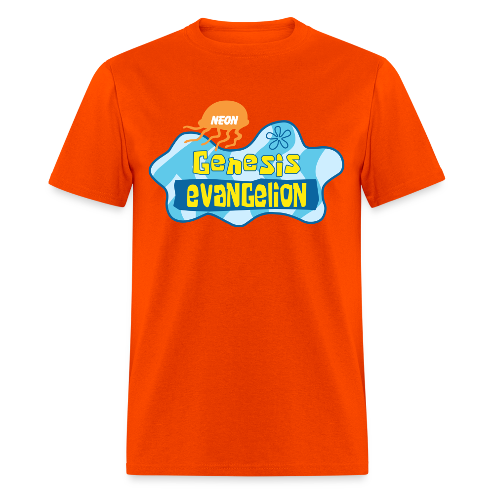 Sponge Bob "Neon Genesis Evangelion"  - Unisex Classic T-Shirt - orange