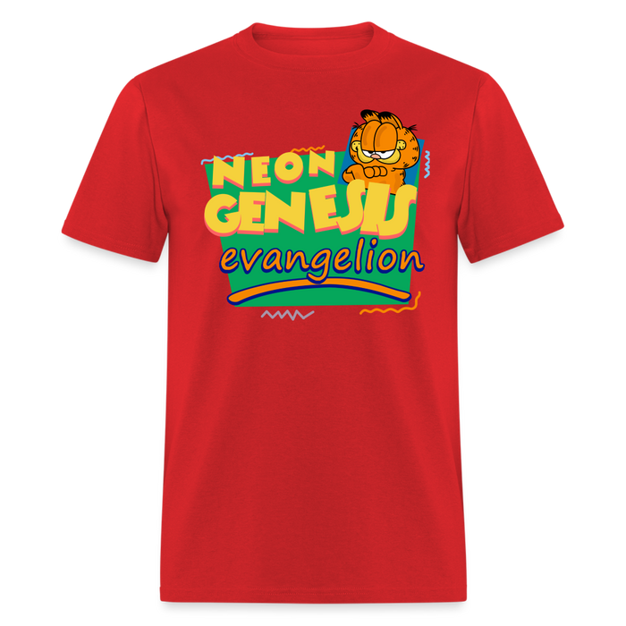Neon Genesis Evangelion Meets Garfield - Unisex Classic T-Shirt - red