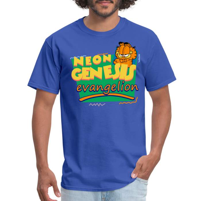 Neon Genesis Evangelion Meets Garfield - Unisex Classic T-Shirt - royal blue