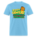 Neon Genesis Evangelion Meets Garfield - Unisex Classic T-Shirt - aquatic blue